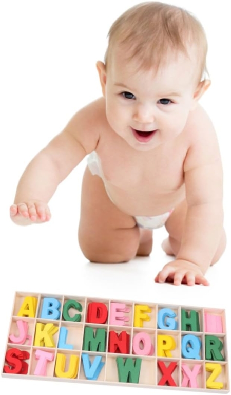 Letras de colores de madera en caja - Imagen 12