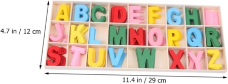 Letras de colores de madera en caja - Imagen 10