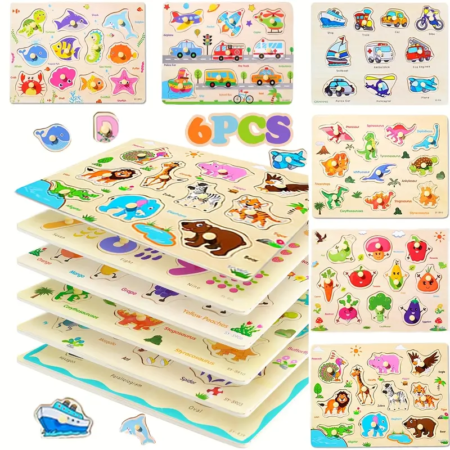 Puzzle Rompecabeza Encastre con boton - Imagen 16