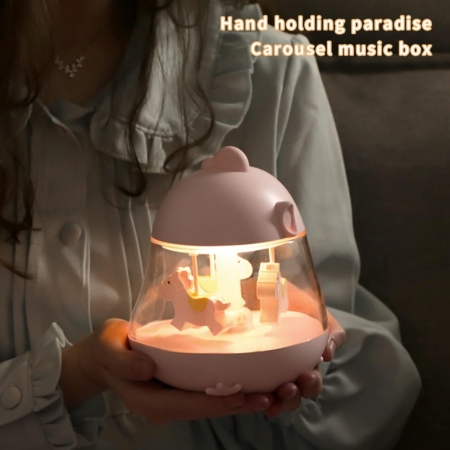 Lampara Velador Musical Infantil Calesita - Imagen 15