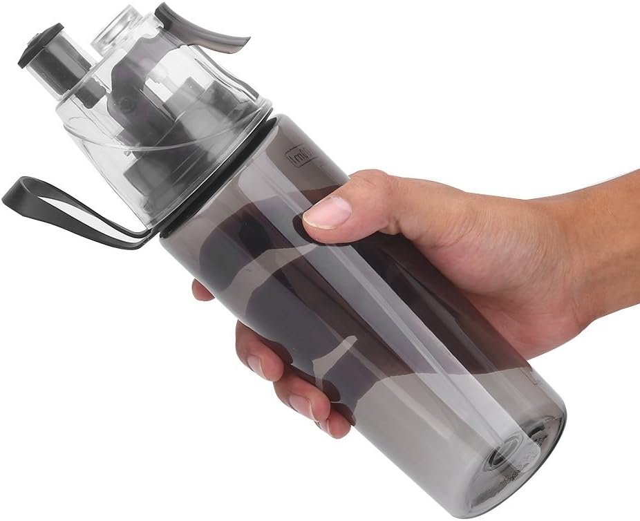💧 Botella 2 en 1 · Hidratación & Bruma · 600 ml