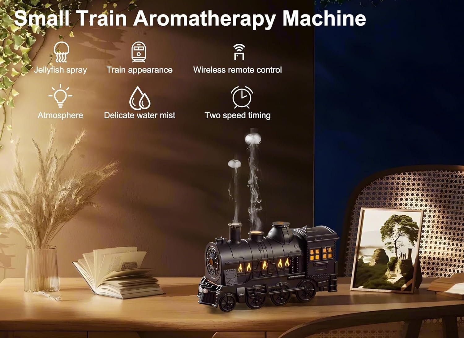 Difusor Humidificador de Aceite esencial de Aromas Locomotora Potter - Imagen 12