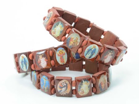 Pulsera de madera Santoral