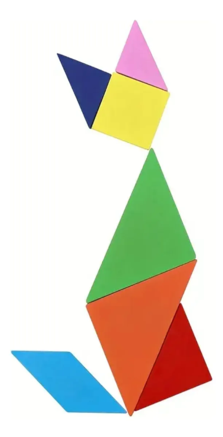 Puzzle de madera educativo infantil tangram - Imagen 7