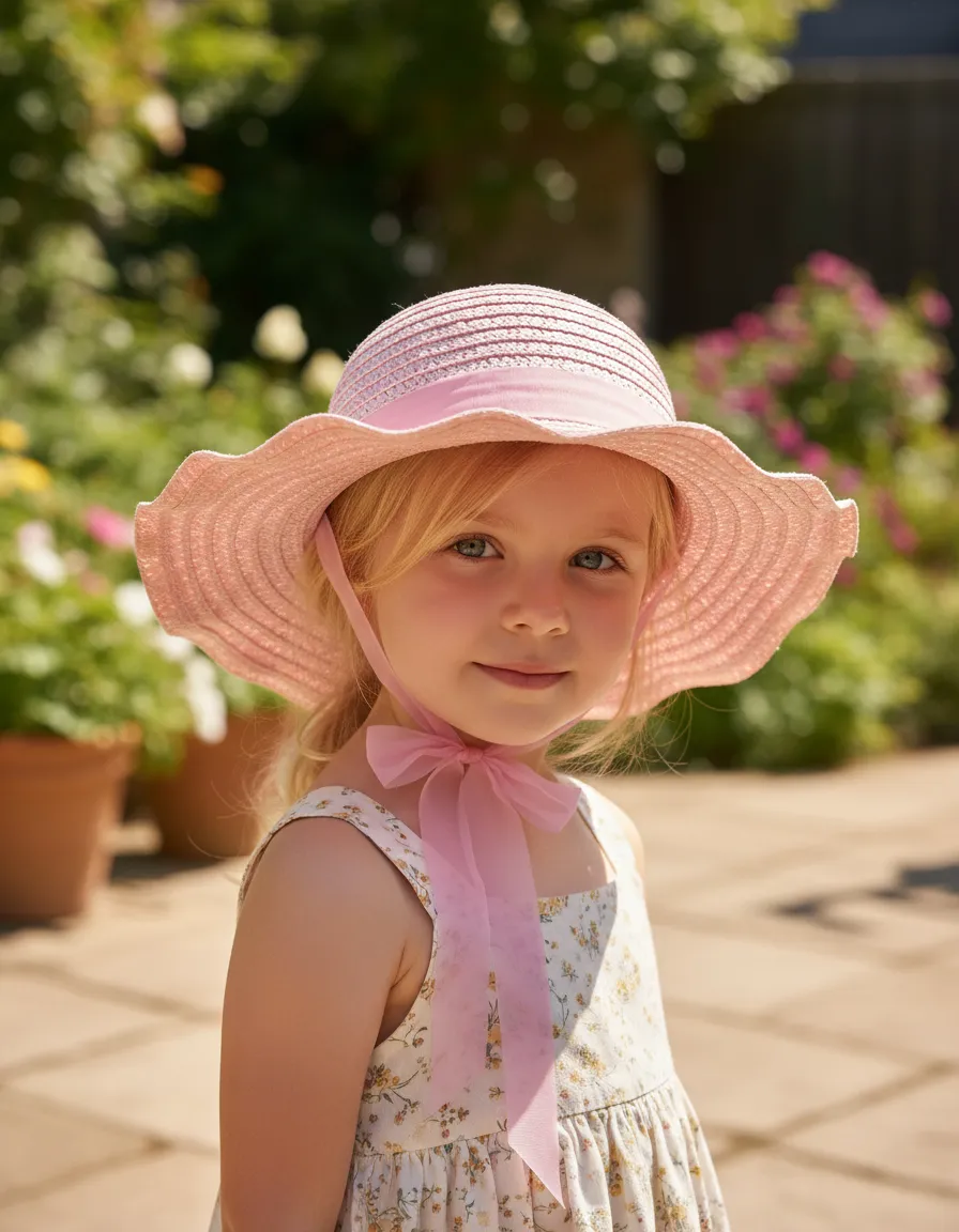 🌸👒 Capelina Infantil “Rosa de Algodón” – Miscellaneous by CAFF 👒🌸 - Imagen 6