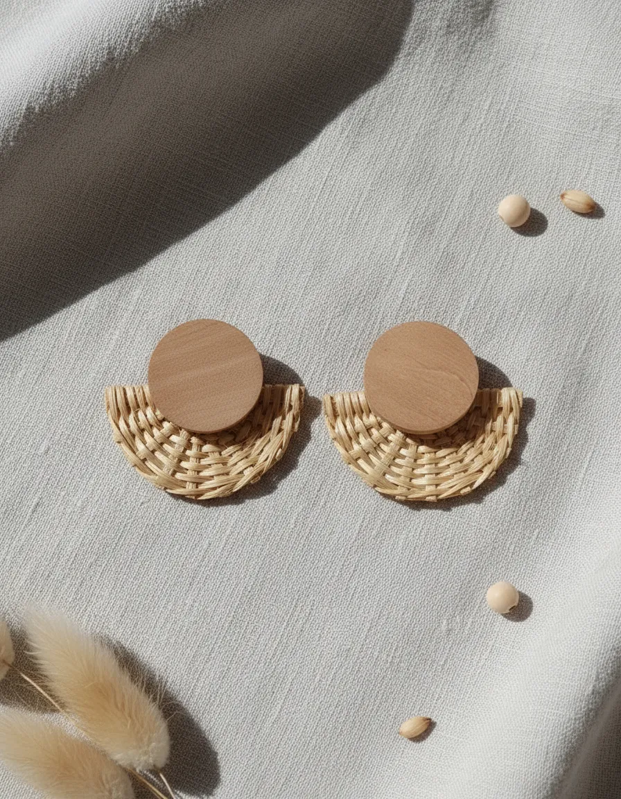 Aros de Rafia Natural, Madera y Metal – Miscellaneous by CAFF - Imagen 16