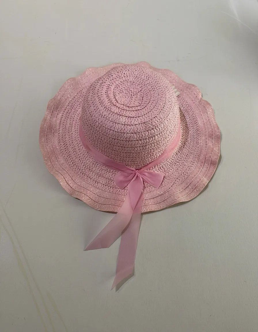 🌸👒 Capelina Infantil “Rosa de Algodón” – Miscellaneous by CAFF 👒🌸 - Imagen 3