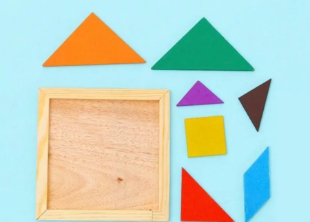 Puzzle de madera educativo infantil tangram - Imagen 2