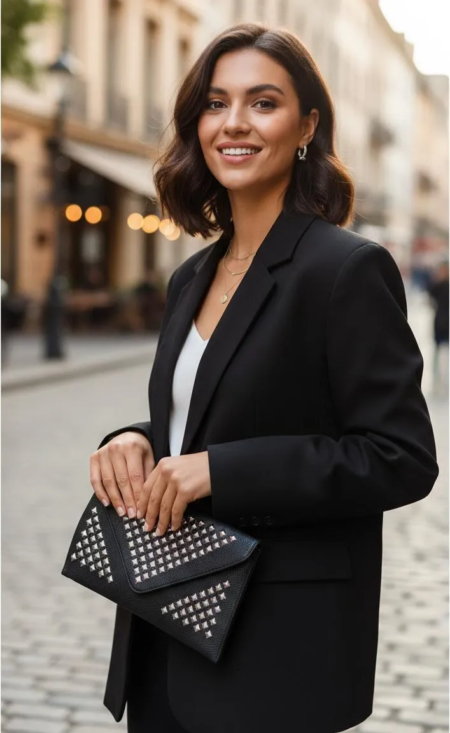 ✨ Mini Clutch Rock Chic – Actitud y Estilo ✨