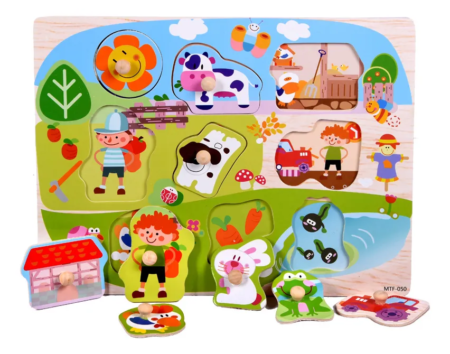 Puzzle Rompecabeza Encastre con boton - Imagen 7