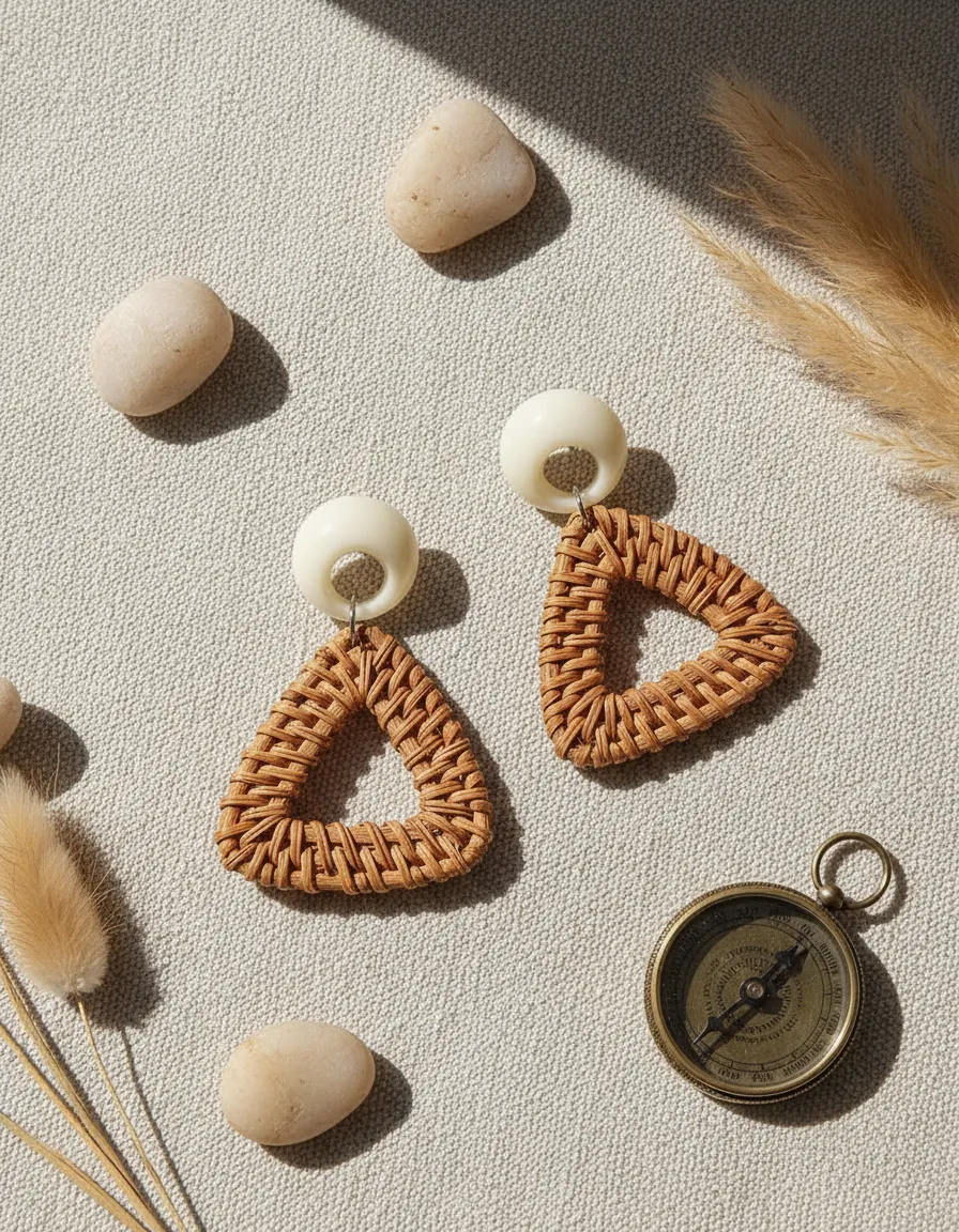 Aros de Rafia Natural, Madera y Metal – Miscellaneous by CAFF - Imagen 2