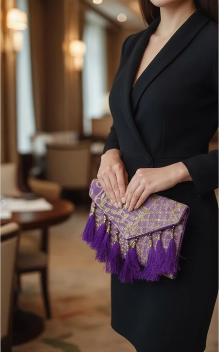 Clutch Cartera Bordado Jeremias