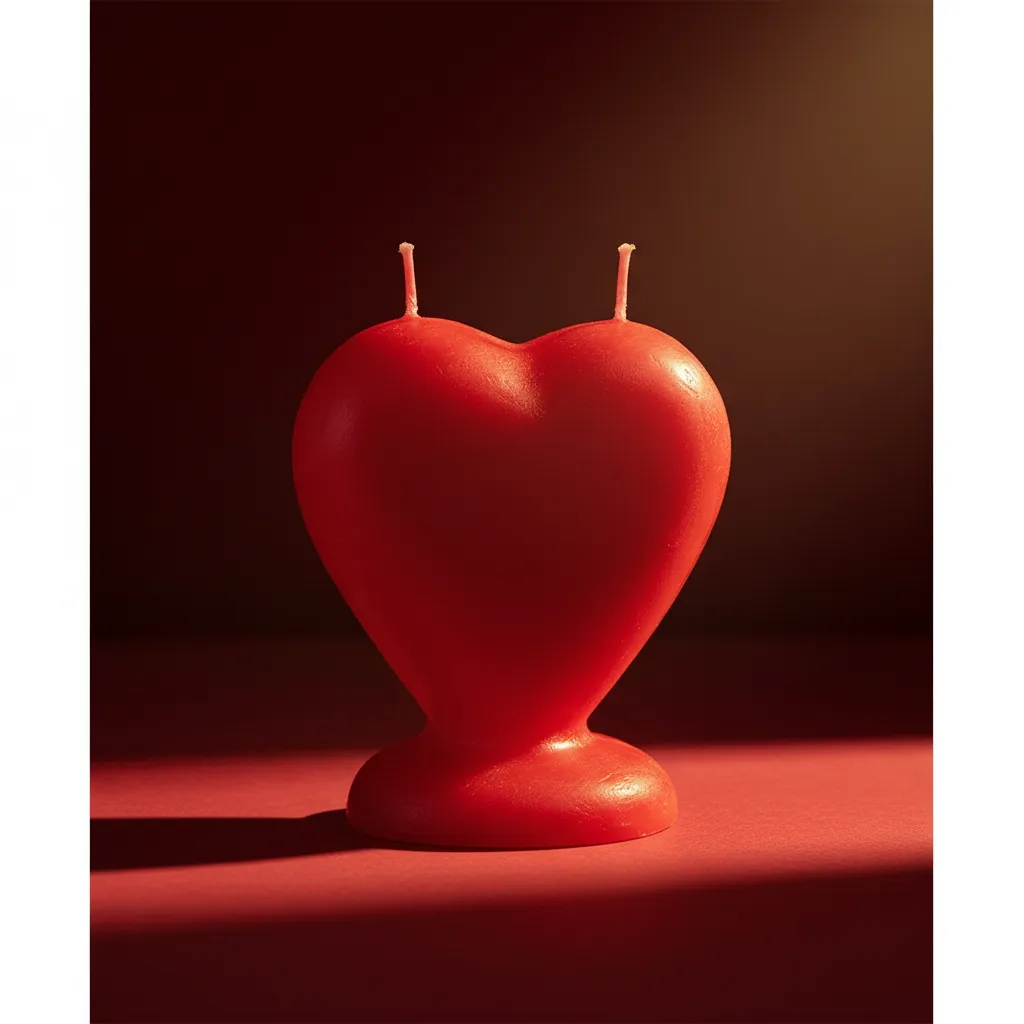 Vela Roja Corazon