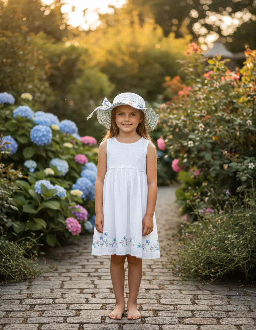 🌼👒 Capelina Infantil “Jardín Encantado” – Miscellaneous by CAFF 👒🌼 - Imagen 8