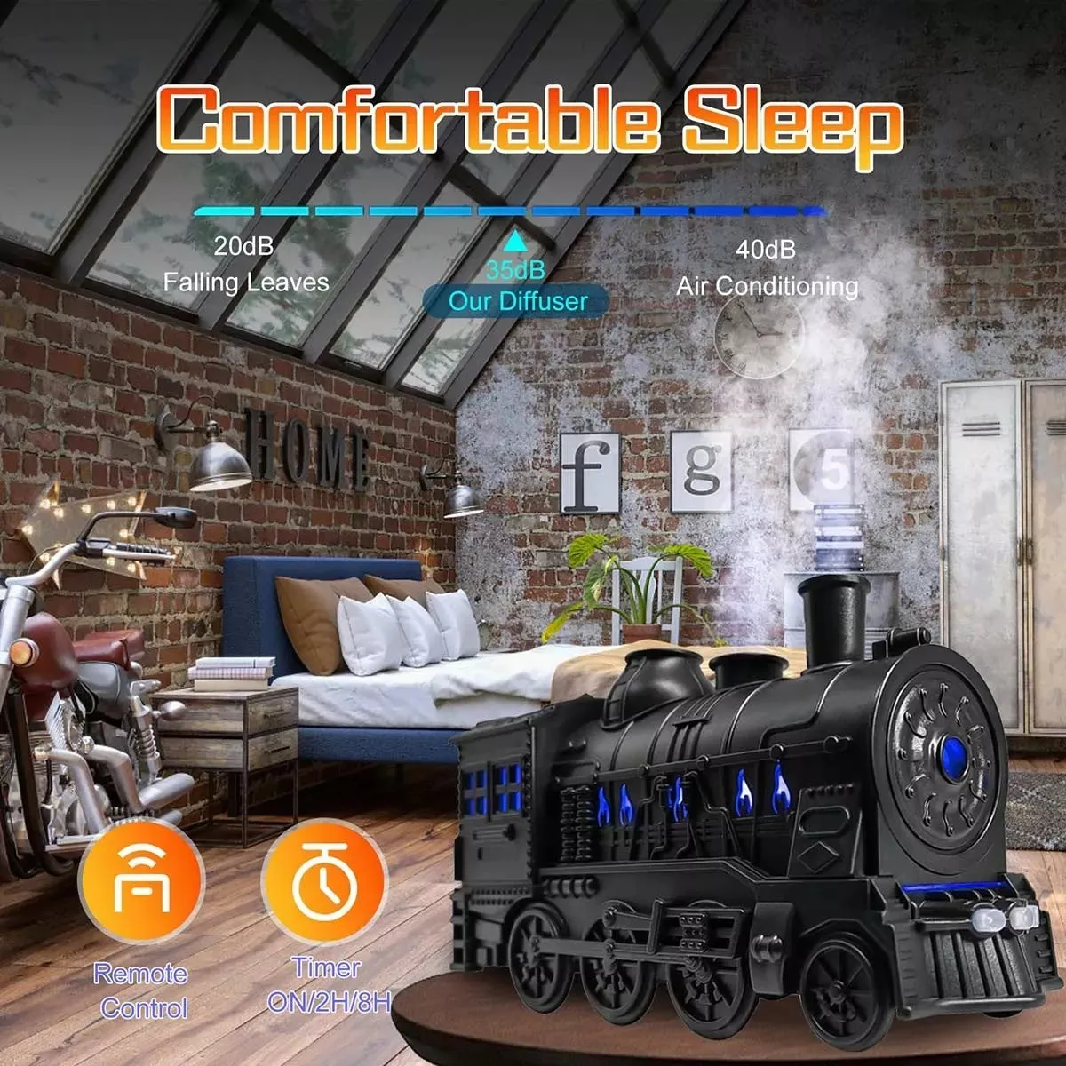 Difusor Humidificador de Aceite esencial de Aromas Locomotora Potter - Imagen 7