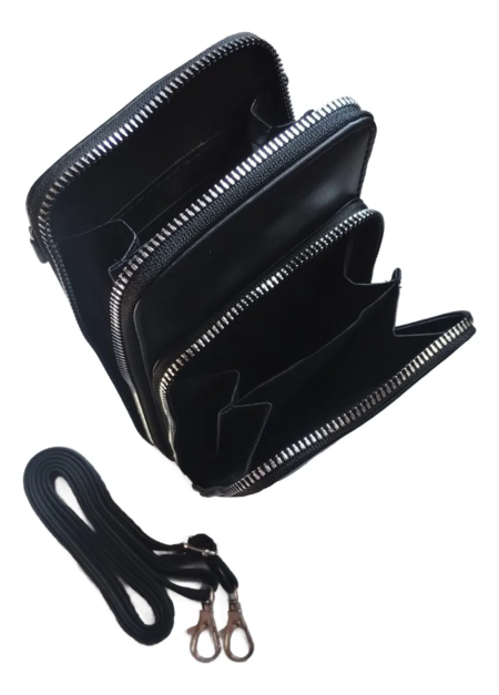 Portacelular Bandolera De Mujer Cuero Pu Cartera Trendy - Imagen 7