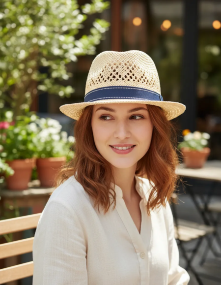 Sombrero Elegante Eloit En Paja - Imagen 5