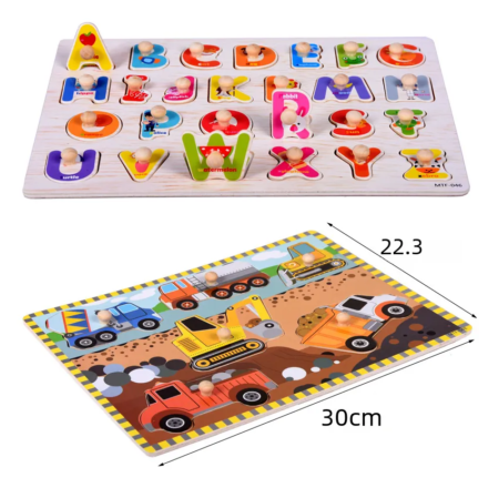 Puzzle Rompecabeza Encastre con boton - Imagen 11