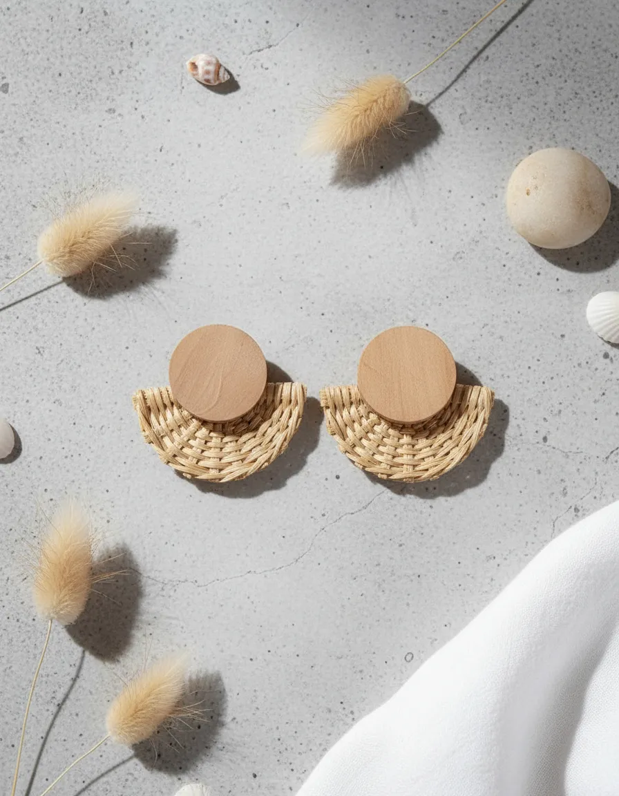 Aros de Rafia Natural, Madera y Metal – Miscellaneous by CAFF - Imagen 14