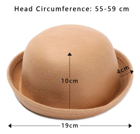 Sombrero Bombin En Fieltro Paula Miscellaneous By Caff - Imagen 8