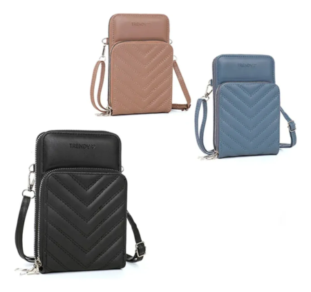 Portacelular Bandolera De Mujer Cuero Pu Cartera Trendy - Imagen 4