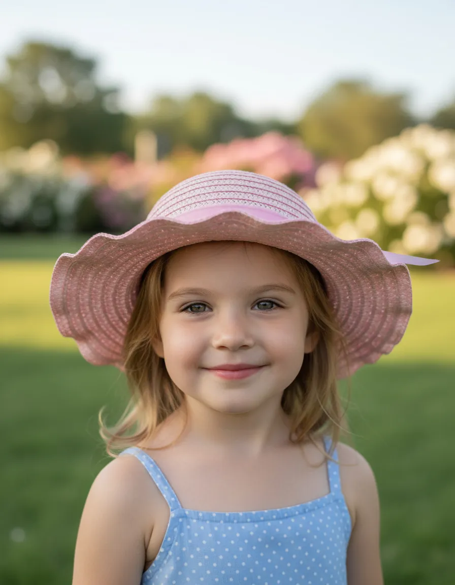🌸👒 Capelina Infantil “Rosa de Algodón” – Miscellaneous by CAFF 👒🌸 - Imagen 7