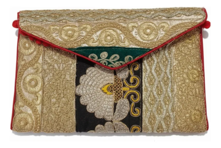 Cartera Clutch Sobre Bordado Elena - Imagen 2
