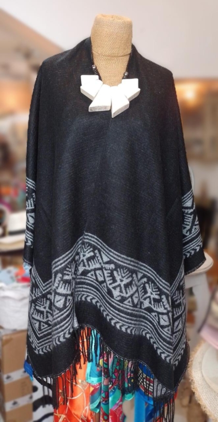 Ruana Poncho Manta Paulina - Imagen 9