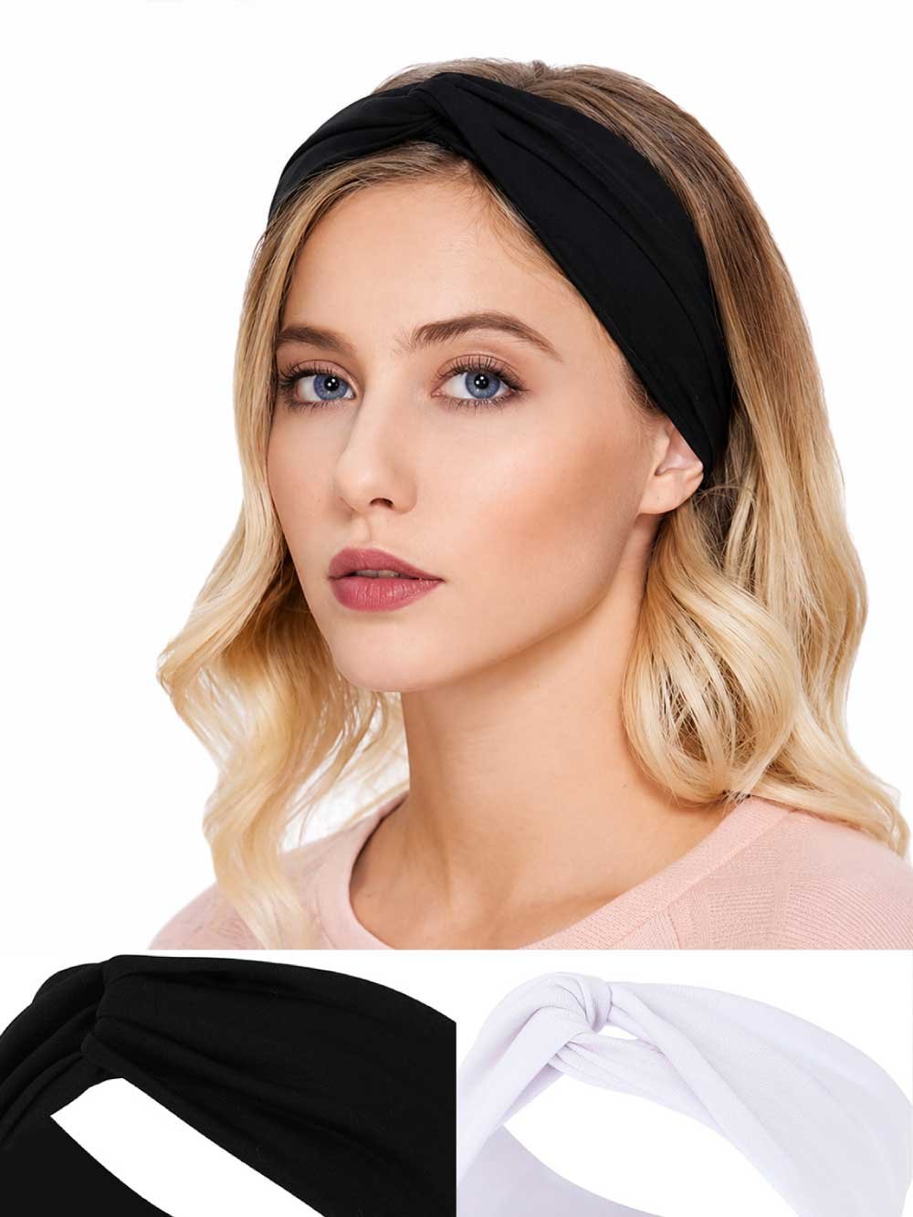 🌸 Vincha Turbante Cruzada de Tela Suave