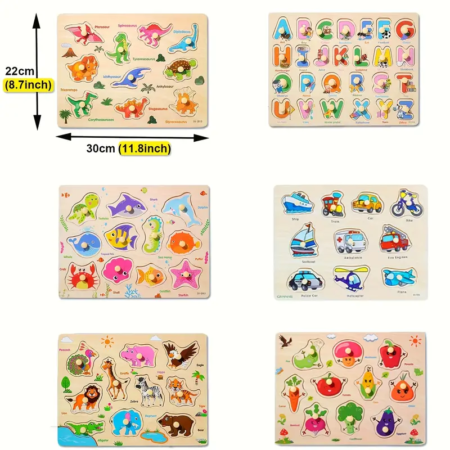 Puzzle Rompecabeza Encastre con boton - Imagen 18