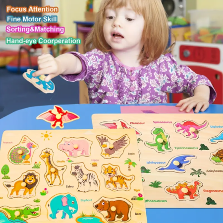 Puzzle Rompecabeza Encastre con boton - Imagen 17