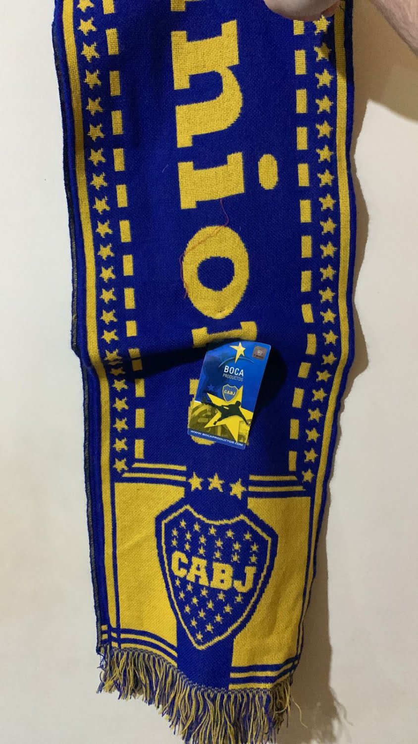Bufanda Boca Juniors calidad Premium - miscellaneousbycaff.com.ar