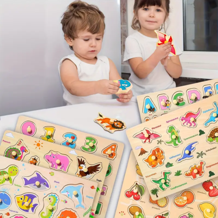 Puzzle Rompecabeza Encastre con boton - Imagen 19