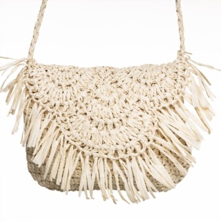 Bolso Cartera Bandolera Rafia Pili - Imagen 7