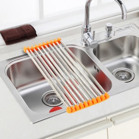 Tender Bacha Escurridor Extensible Seca Platos Pileta Cocina - Imagen 4