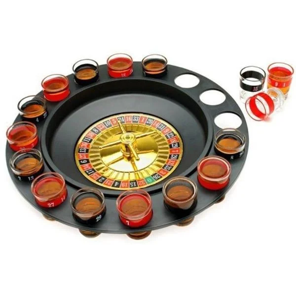 Juego de Ruleta y shots 16 vasos