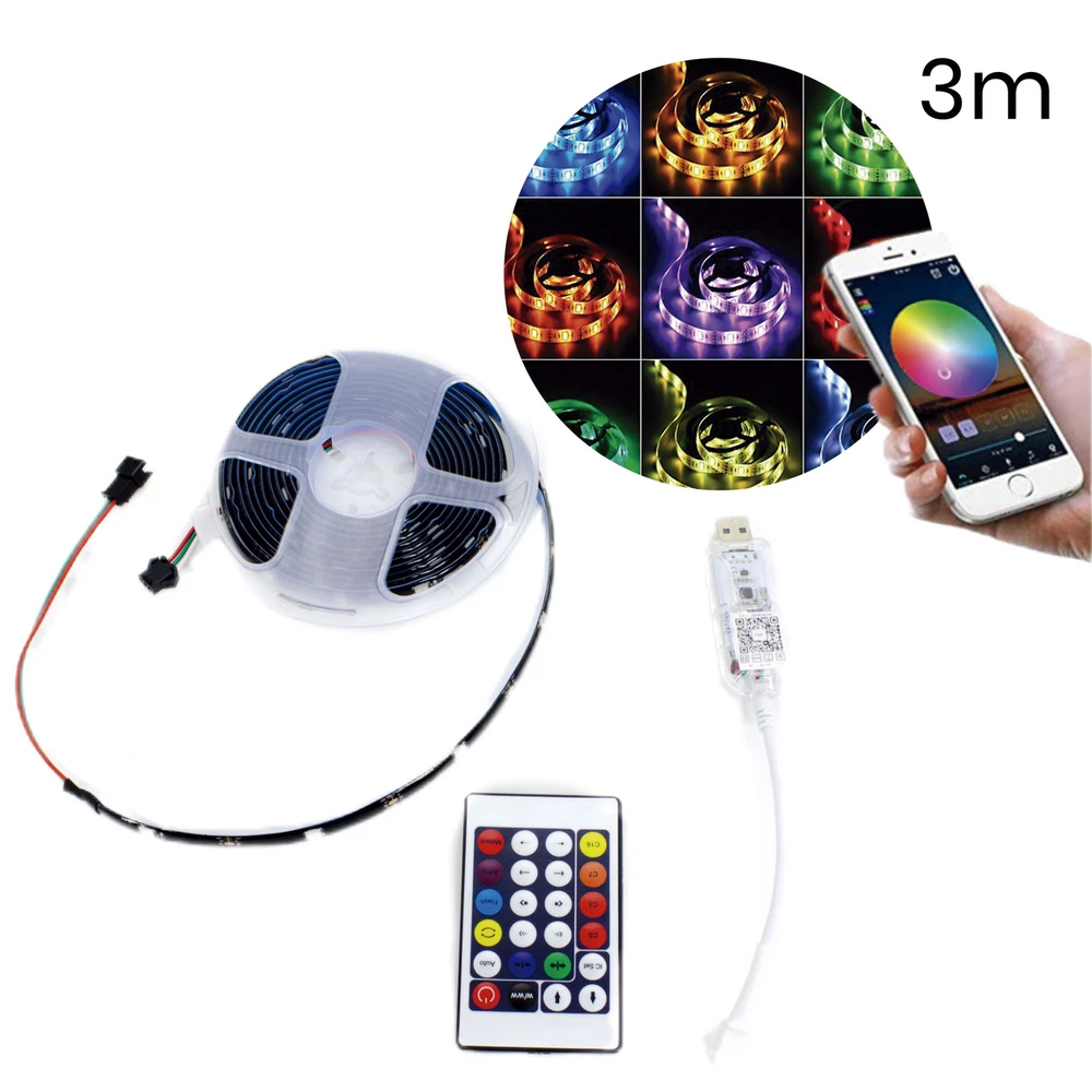 🌈 Tira LED 5050 RGB USB · 3 Metros - Imagen 2