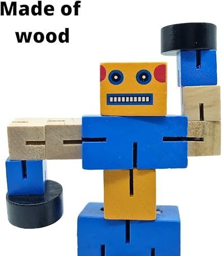 Robot de madera didáctico Souvenir Transformer - Imagen 10