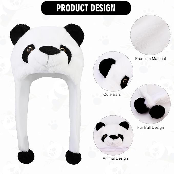 🐼 GORRO PELUCHE PANDA - Imagen 4