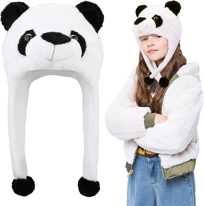 🐼 GORRO PELUCHE PANDA