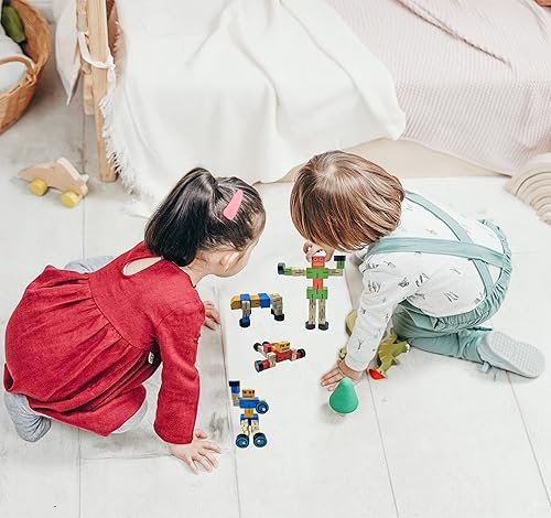 Robot de madera didáctico Souvenir Transformer - Imagen 9