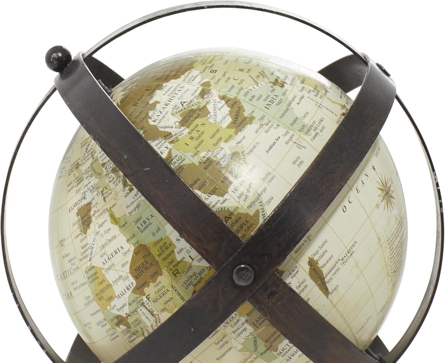 Globo Terraqueo decorativo con soporte Base Madera - Imagen 8