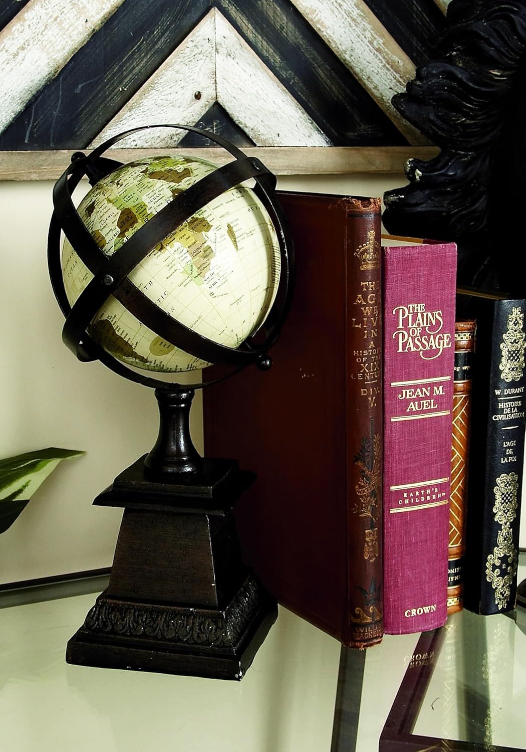 Globo Terraqueo decorativo con soporte Base Madera - Imagen 7