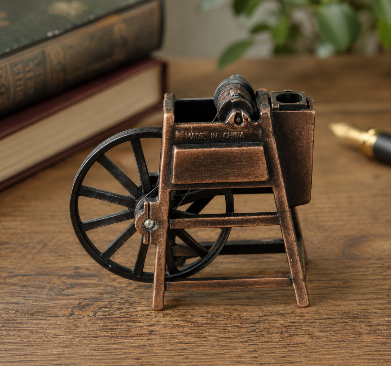 🔪 Miniatura Afilador de Cuchillos Antiguo · Sacapuntas Die-Cast 9617