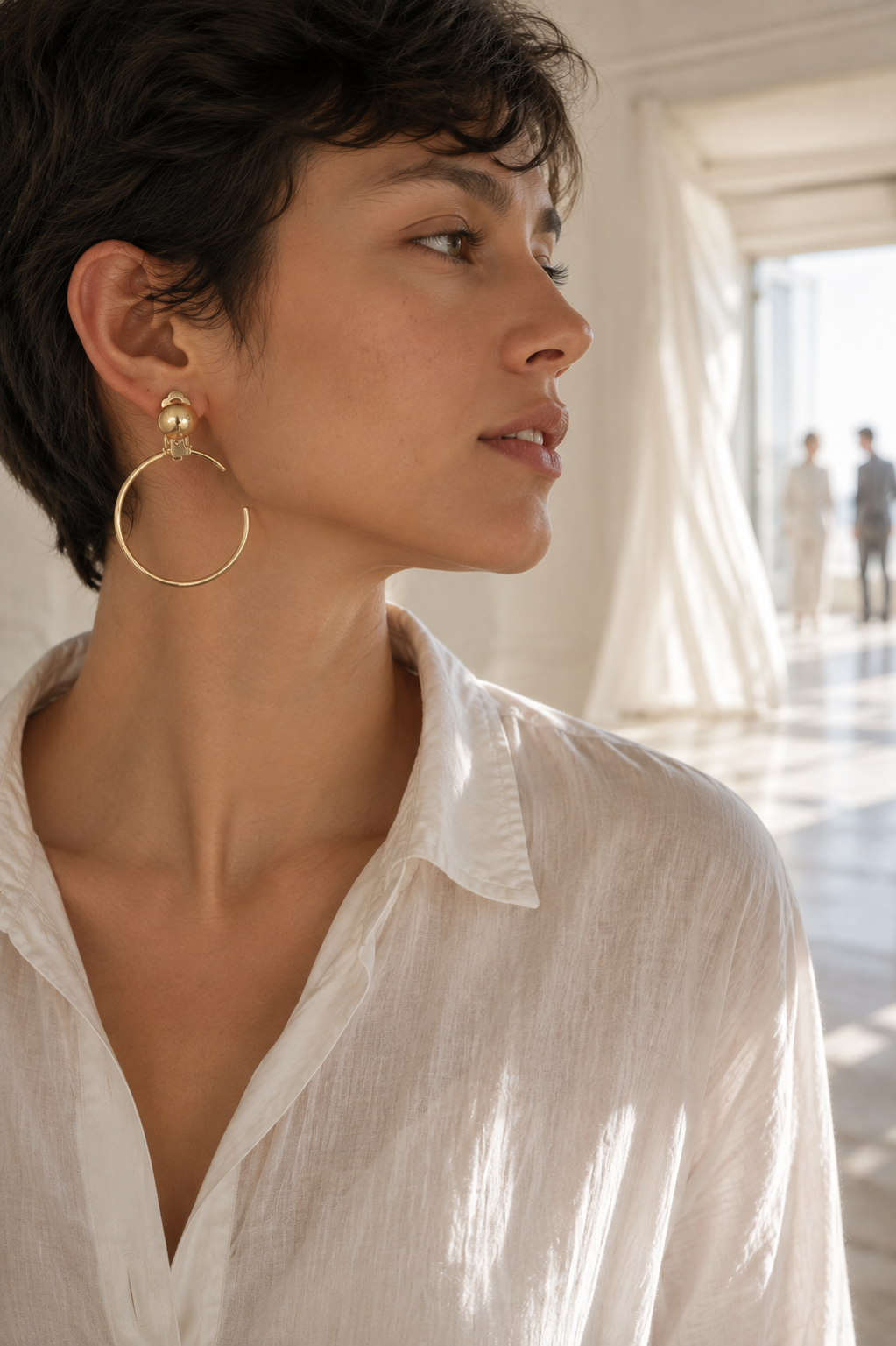Aros de Argolla con Clip · Dorado o Plateado - Imagen 4