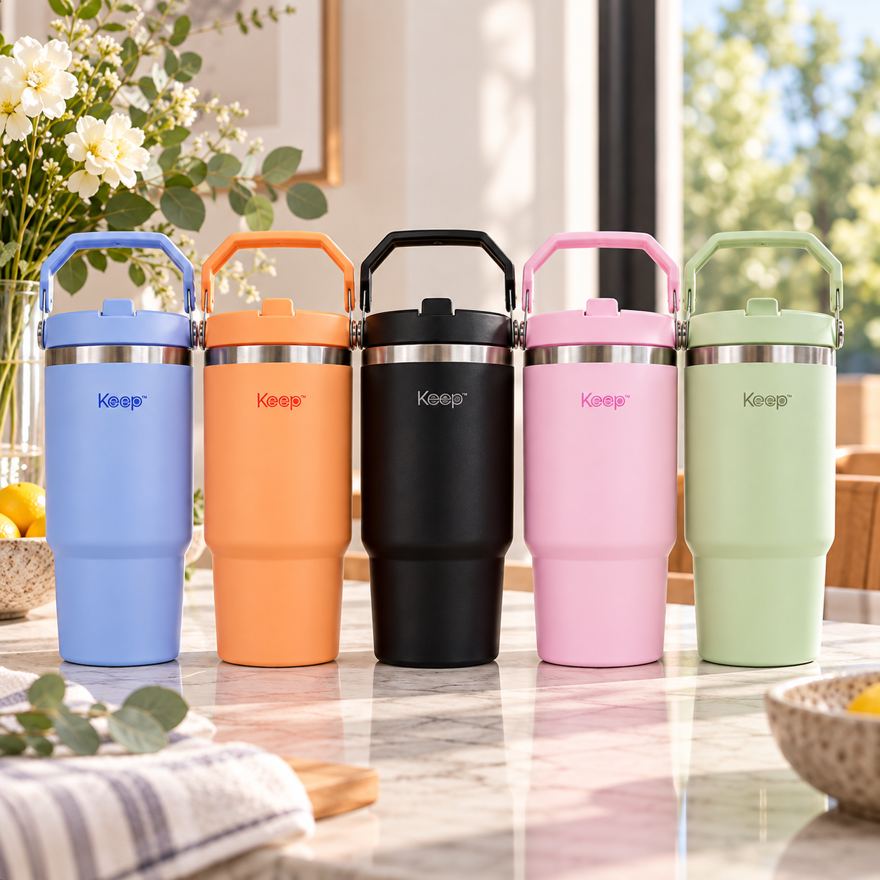 🥤 Botella Térmica Keep · 850 ml · Acero Inoxidable Para llevar lo que te gusta, adonde vaya tu día.