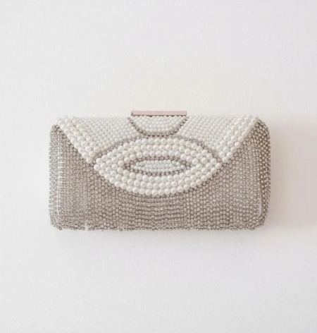 Bolso de noche Clutch Eleonor con incrustaciones de Strass - Imagen 8