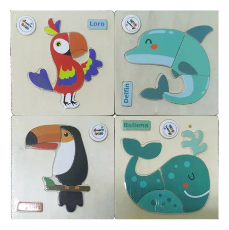 Puzzle Souvenir de madera para bebes - Imagen 13