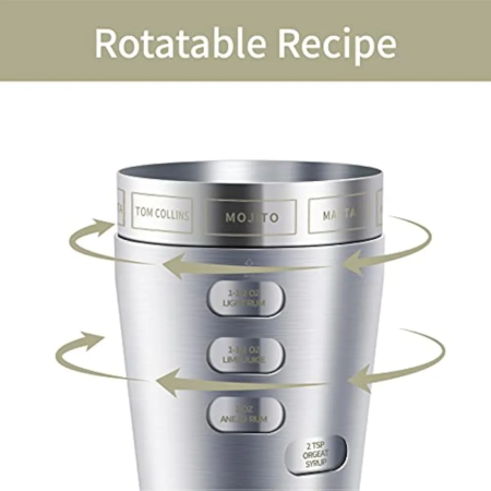 Coctelera Acero Inoxidable Recetas Bar Profesional Schon - Imagen 8