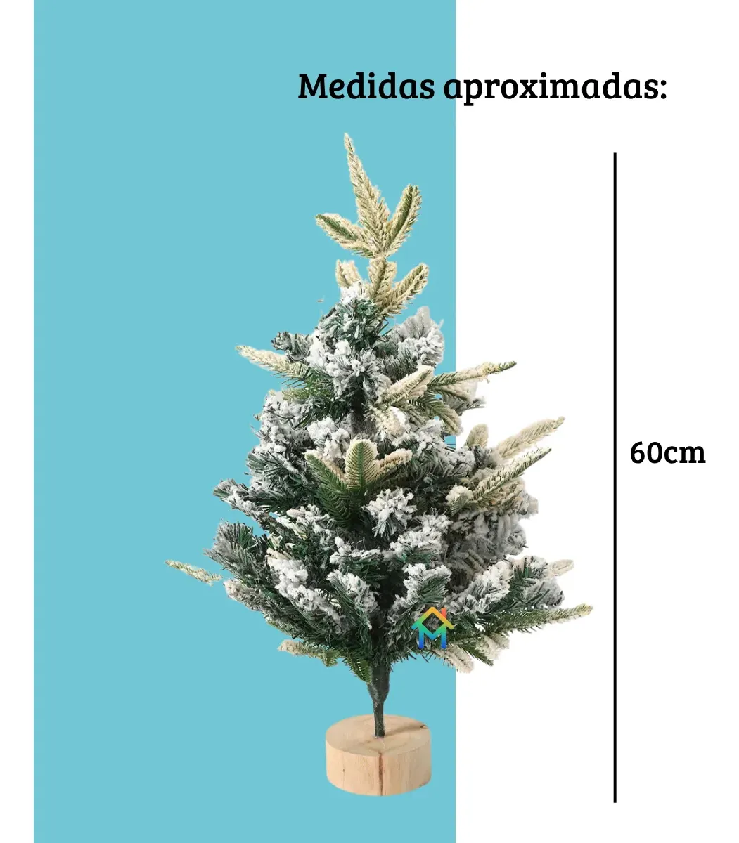 Navidad Arbol Alaska Snow de mesa - Imagen 5